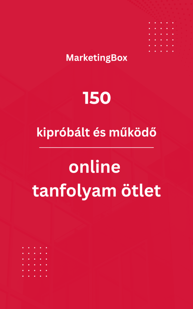 150 online tanfolyam ötlet