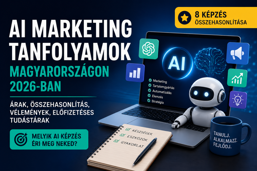 AI marketing tanfolyamok Magyarországon 2026-ban