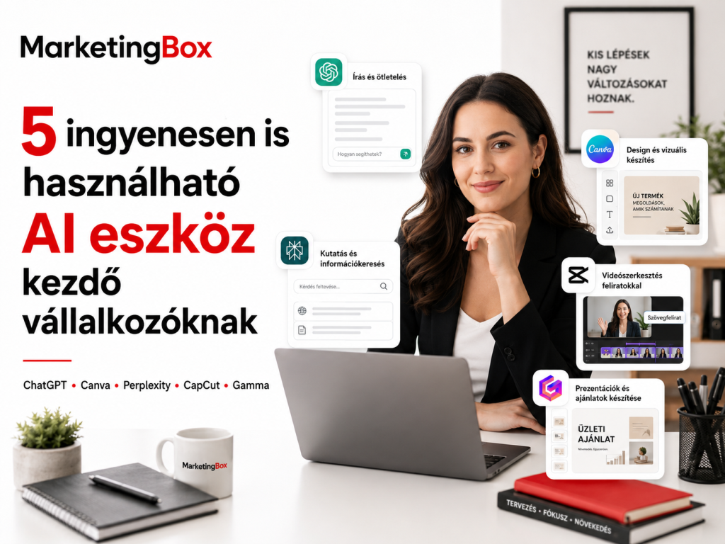 5 ingyenes AI eszköz kezdő vállalkozóknak