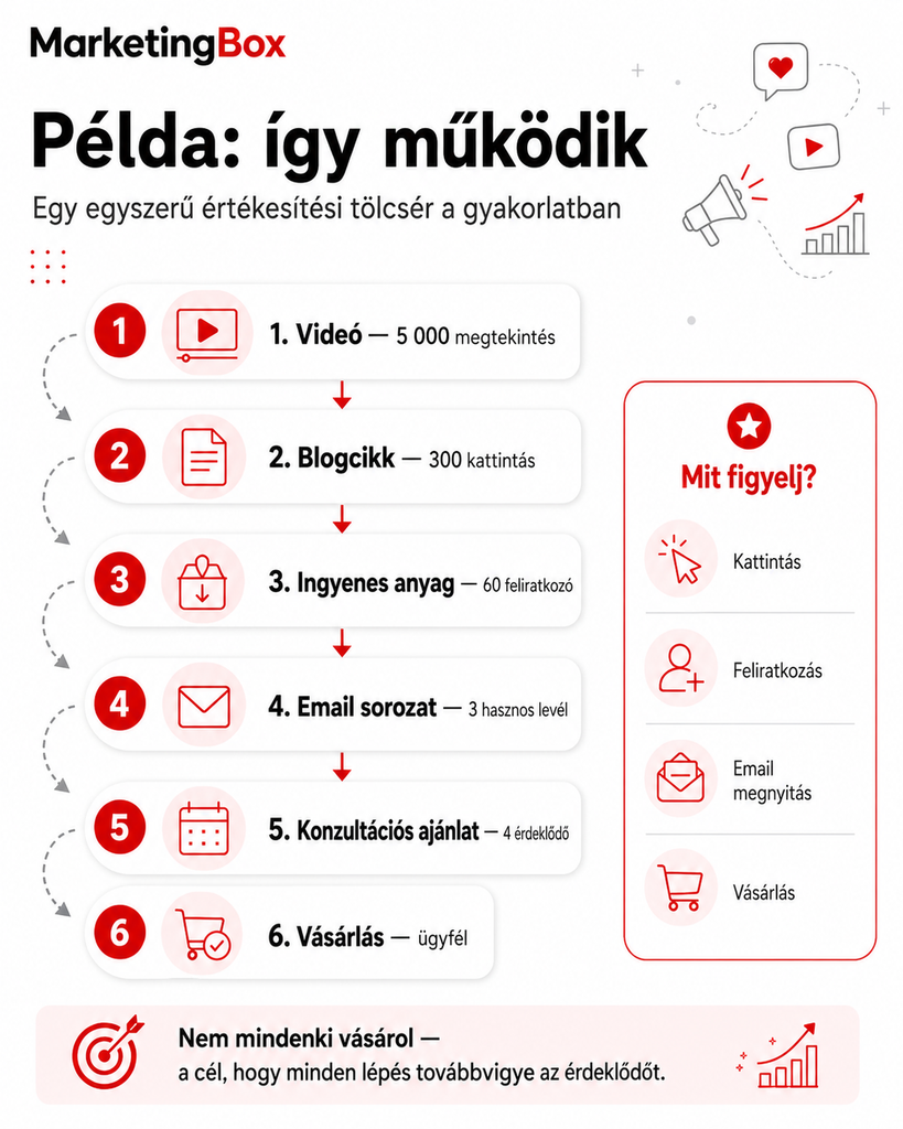 Értékesítési tölcsér a gyakorlatban